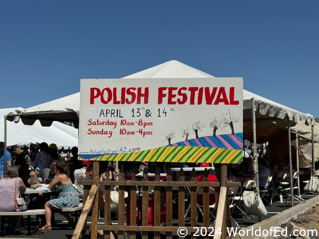 An event sign.
