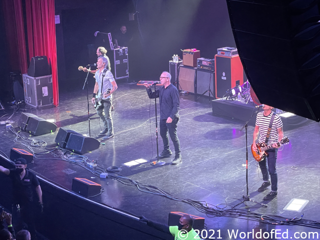An upstairs view of Bad Religion performing.