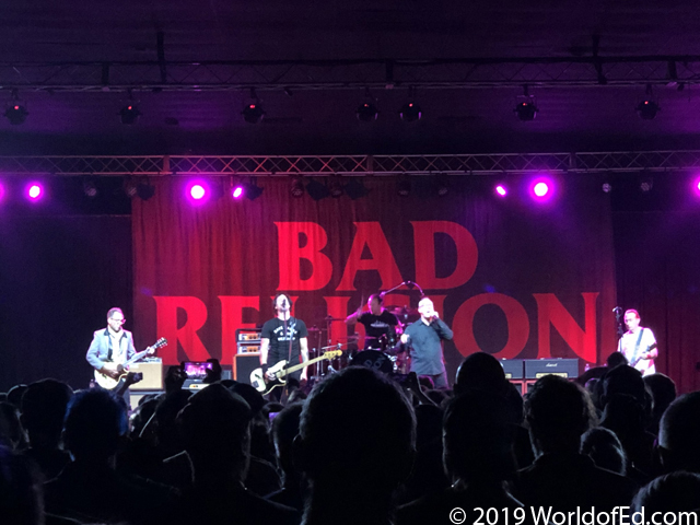Bad Religion as seen from the crowd.