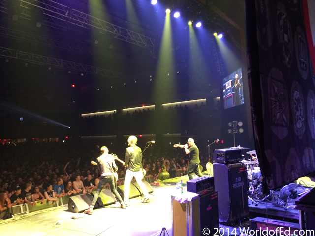 Bad Religion on stage performing in Las Vegas.