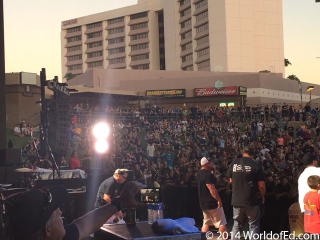 Pennywise on stage performing in Mesa.
