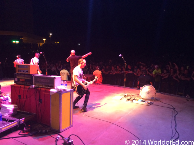 Bad Religion on stage performing in Mesa.