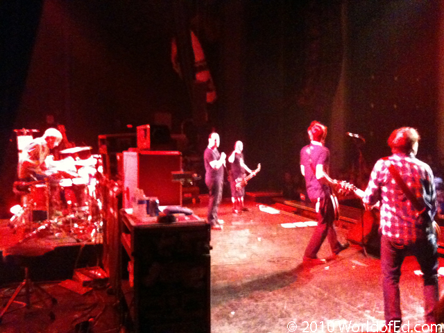 Bad Religion on stage performing.