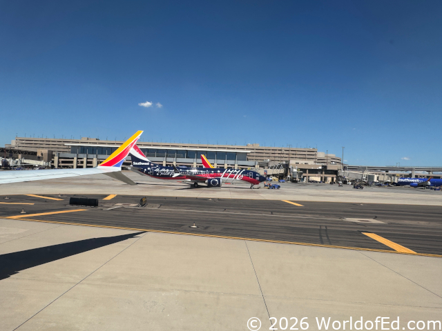 An airplane with a vinyl wrap on it.