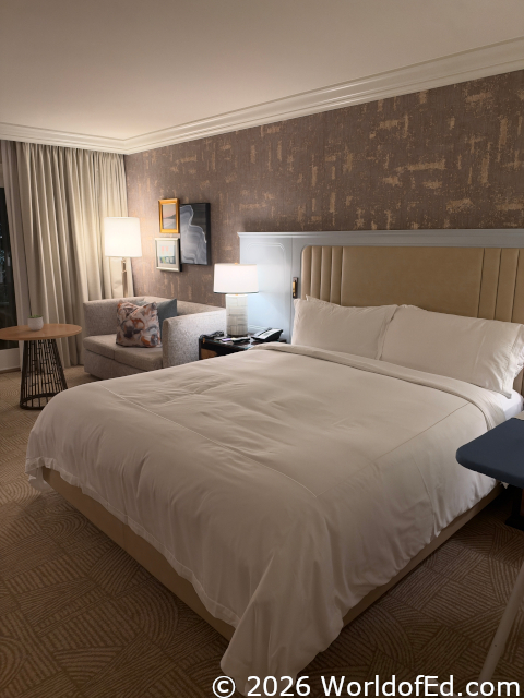 The bedroom.