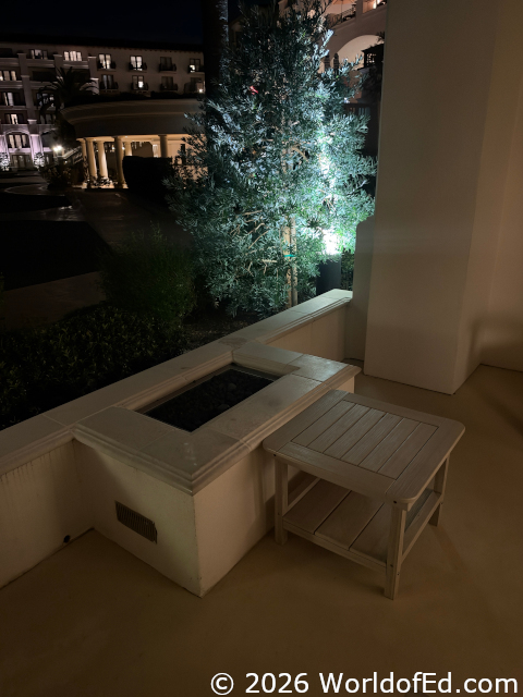 A private fire pit.