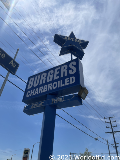 The Astro Burger sign.