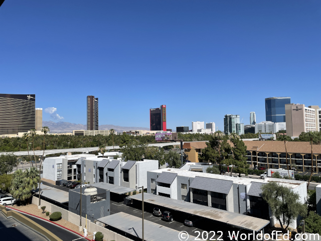 The Las Vegas skyline.