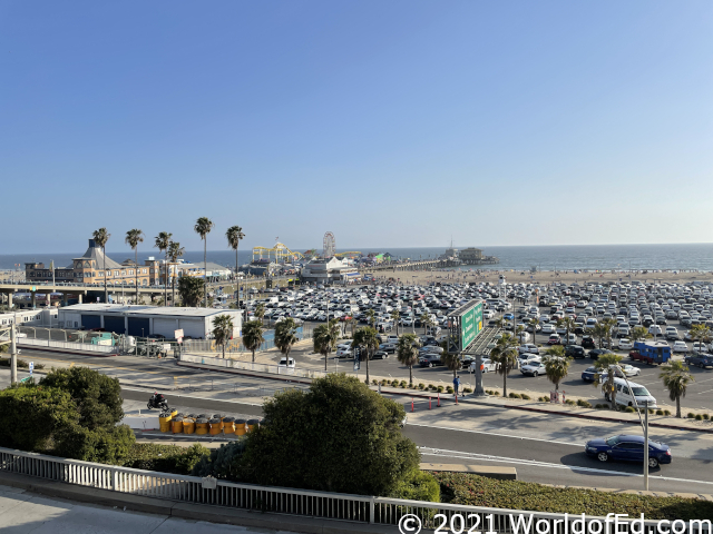 A view of the Santa Monica pier.