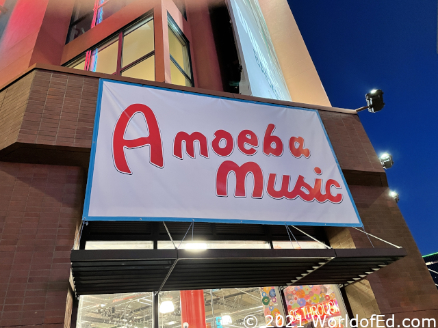 The exterior of Amoeba Music.