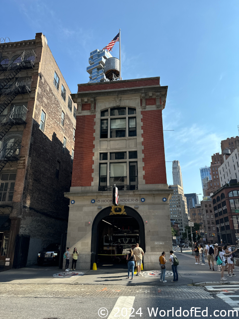 The Ghost Busters firehouse.