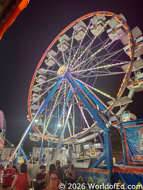 The county fair Ferris wheel.