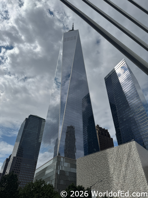 One World Trade from the bottom.