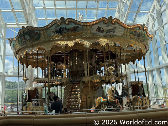The carousel in Freehold Mall.