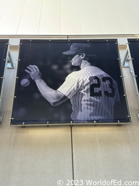 A Don Mattingly poster.