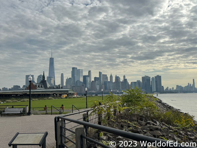 The New York skyline.