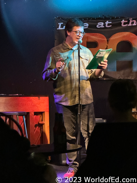 Jeff Schroek on stage.