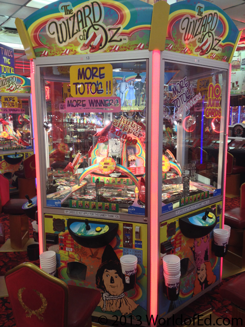 A Wizard of Oz coin push game at Seaside Heights.