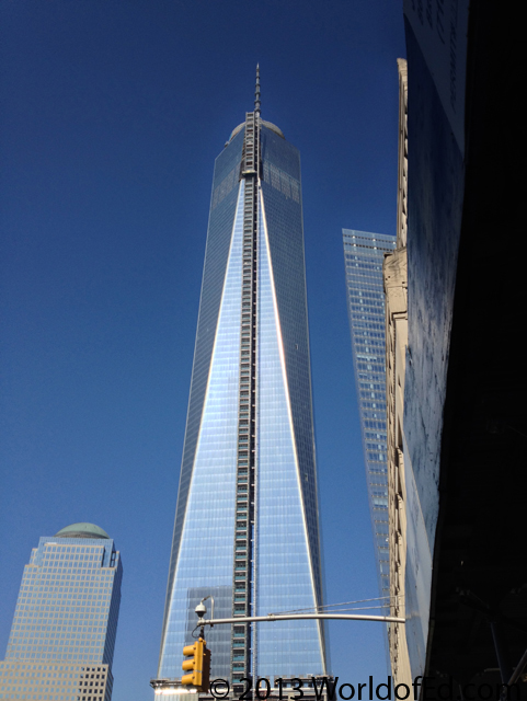 The exterior of the World Trade Center as it is being rebuilt.