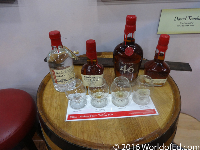 A flight of Makers Mark for testing.