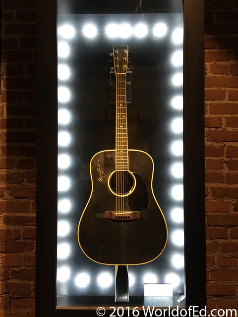 A Johnny Cash guitar from a NIN music video.