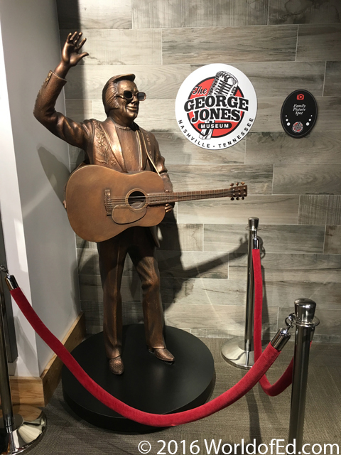 A statue of George Jones.