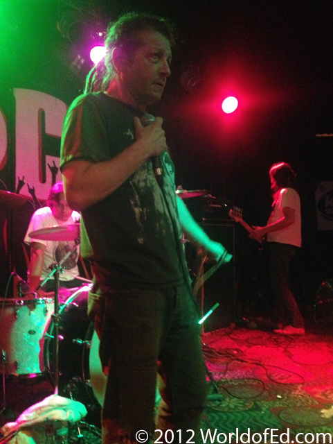 Keith Morris performing on stage in Tucson.