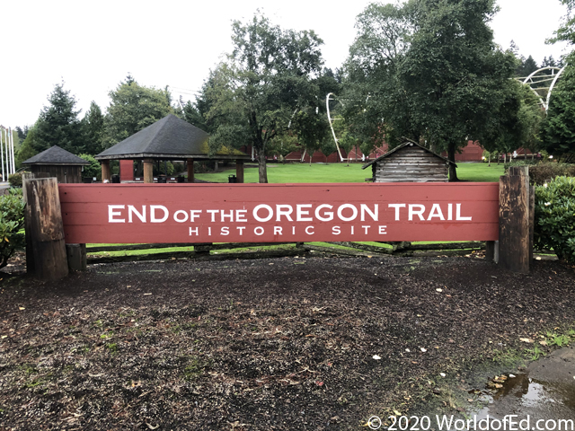 The Oregon Trail sign.
