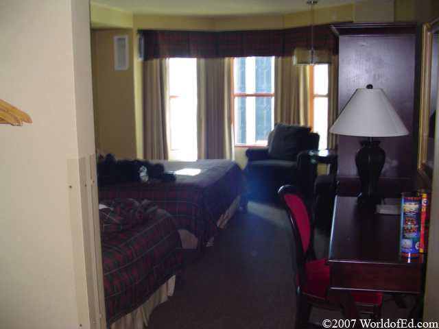 An interior view of a Sam's Town hotel room.