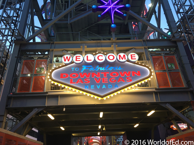 A sign advertising the Freemont Experience area.