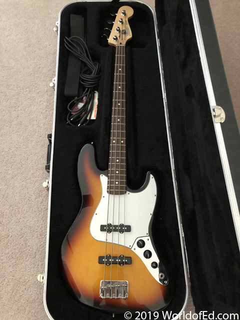 The backup Fender Jazz bass.