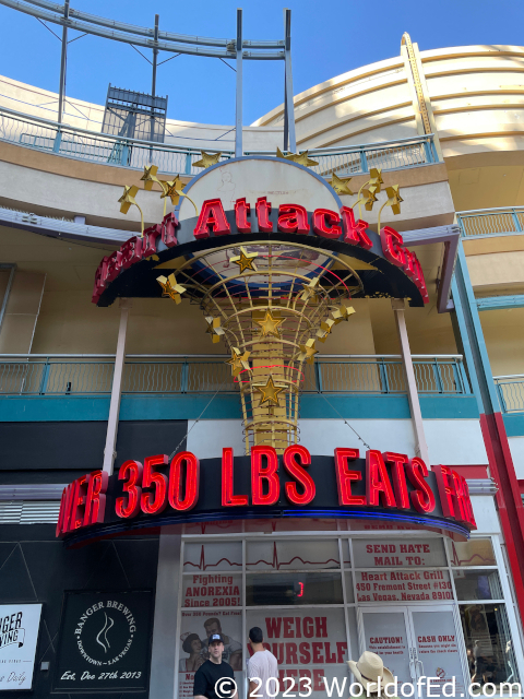 The Heart Attack Grill sign.