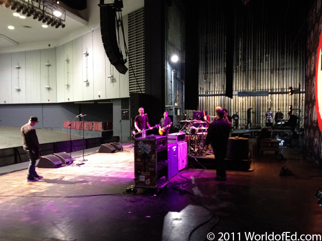 Bad Religion performing during soundcheck.