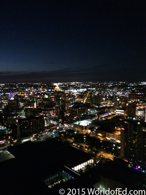 A view from the top of the Tower of Americas.