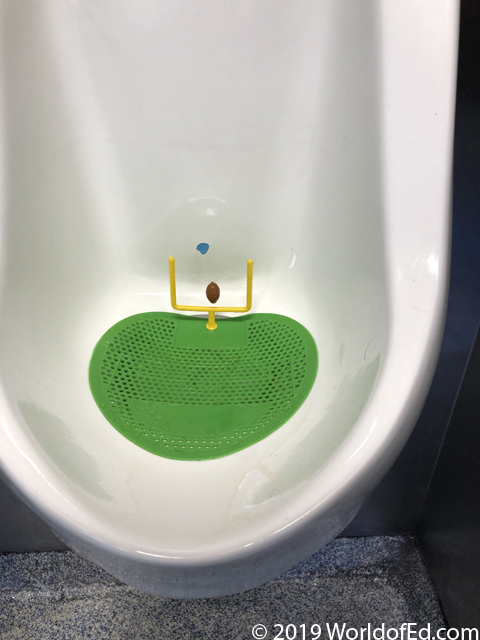 A urinal on the ship.