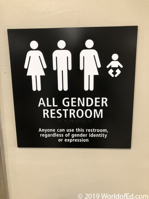 A gender inclusion sign.
