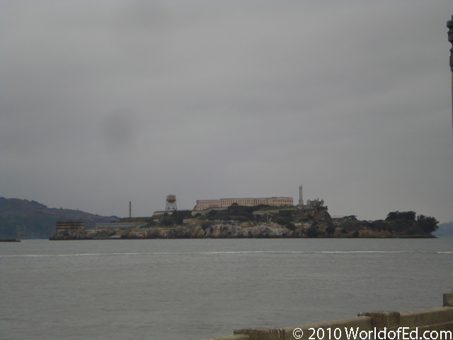 Alcatraz as seen from the shore.