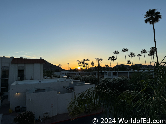 A sunset.