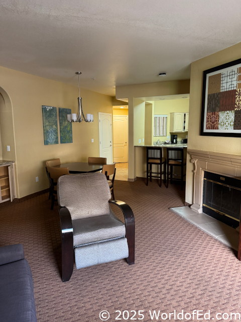 An overview of the main living space.