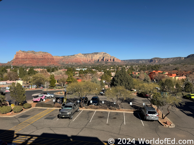 Sedona mountains in the distance.