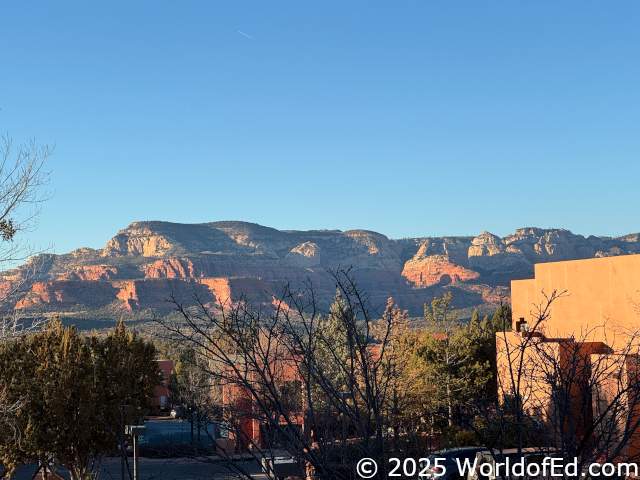 Sedona mountains in the distance.