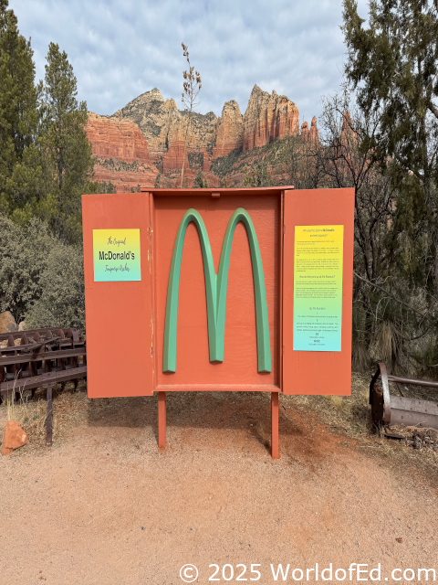 The original McDonald's arches.