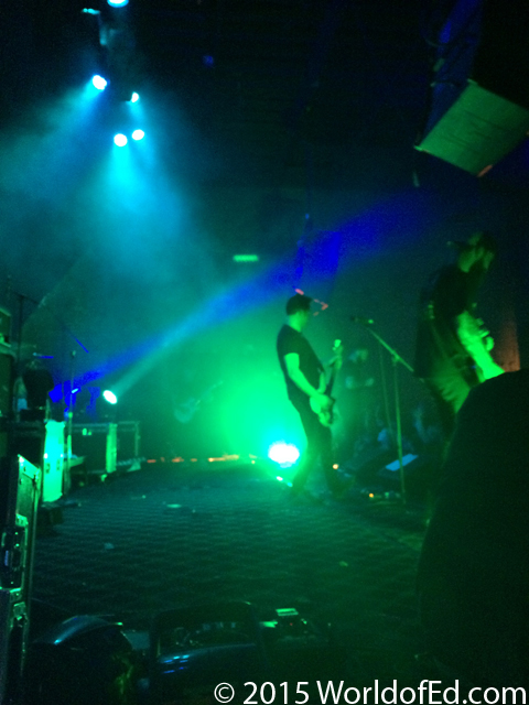 Senses Fail on stage performing.