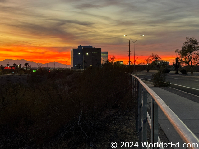 An Arizona sunset.