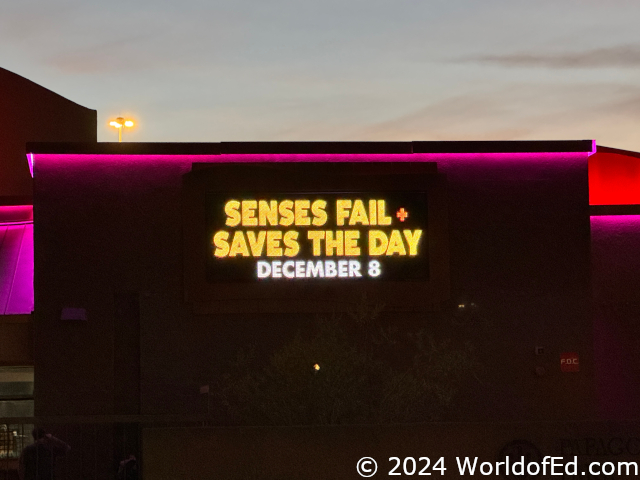 The outdoor marquee.