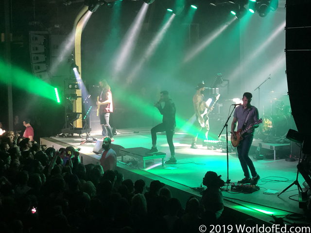 Senses Fail on stage performing.