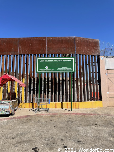 The US Mexico border wall.