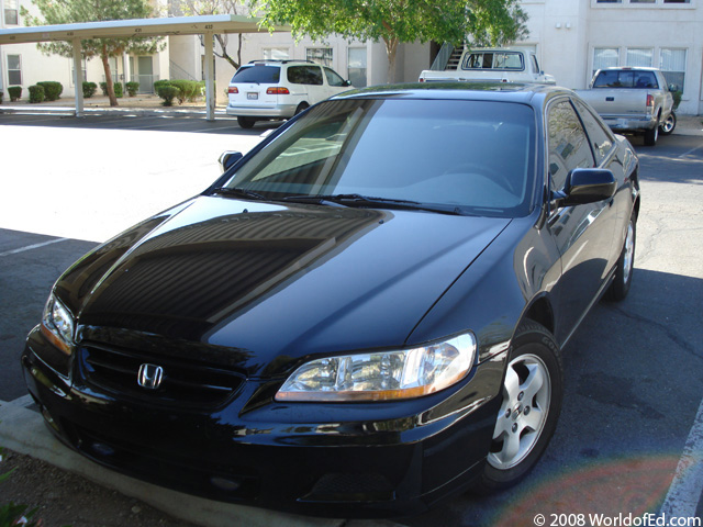 Special Ed's black 2001 Honda Accord coupe.