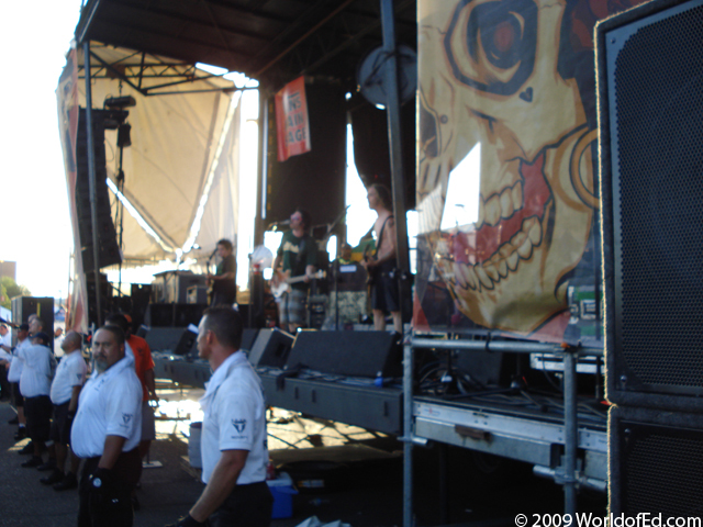 NOFX from the front of the stage.
