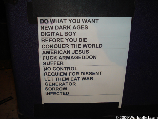 The Bad Religion setlist.